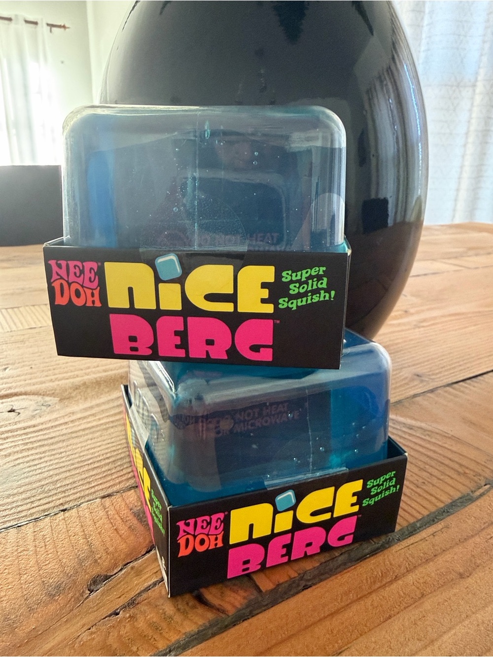 TWO NeeDoh Nice Berg Super Solid Squish Toy - Blue Authentic